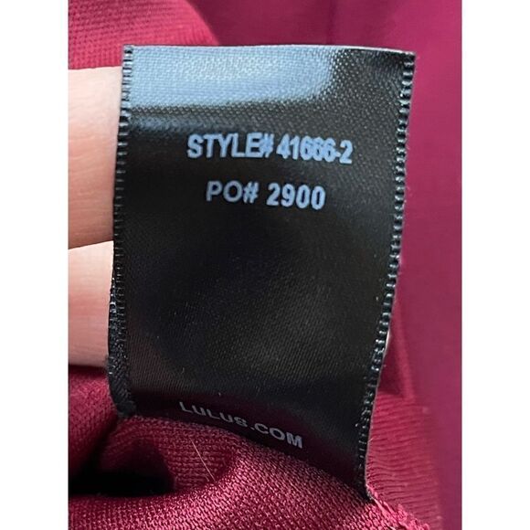 Lulus Shifting Dears Wine Red Long Sleeve Dress, Size XS - Picture 10 of 11